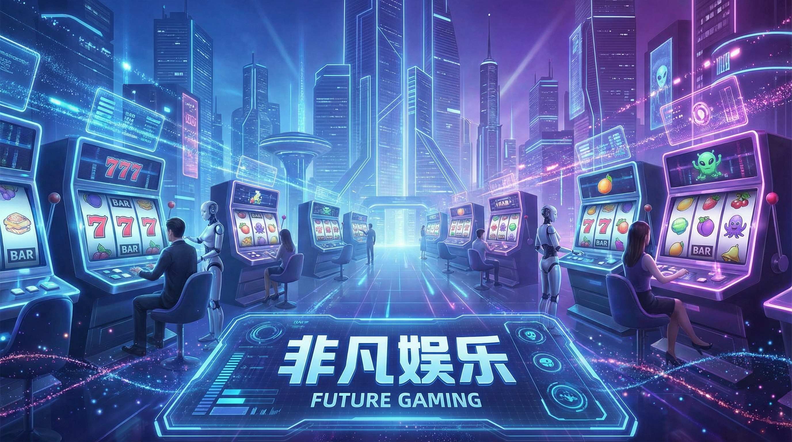 非凡娱乐游戏主图 - 未来科技风格游戏